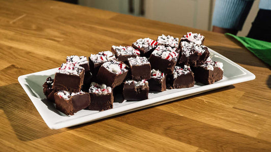 Chocolate Marshmallow Peppermint Fudge