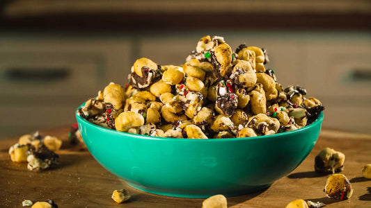 Popcorn Peppermint Bark