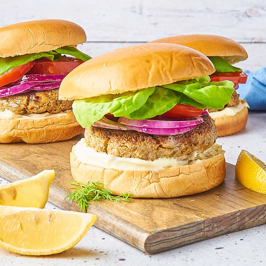 Citrus Dill Salmon Burger