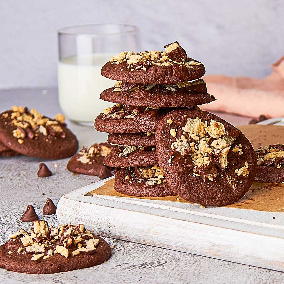 Double Chocolate Wafer Cookies