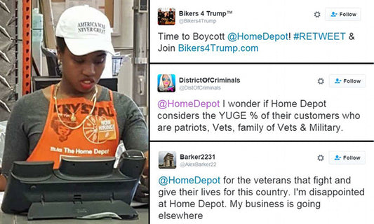 Home Depot Makes Announcement About Worker Who Wore 'America Was Never Great' Hat