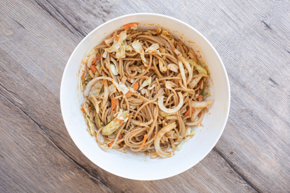 Vegan Peanut Slaw with Soba Noodles