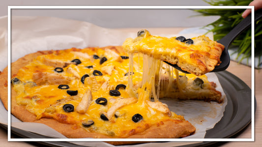 White Chicken Enchilada Pizza