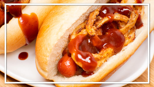 Fried Onion and Bacon Hot Dog