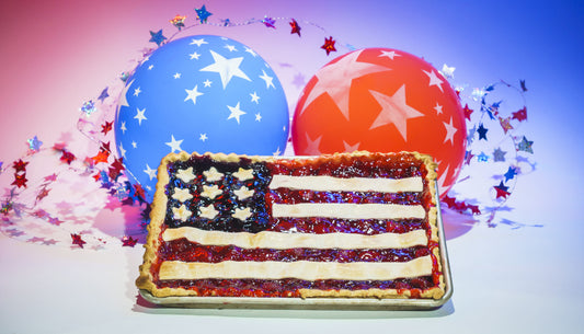 American Flag Slab Pie