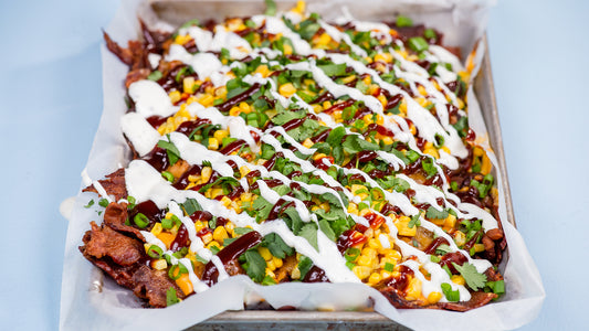 BBQ Bacon Cheddar Nachos