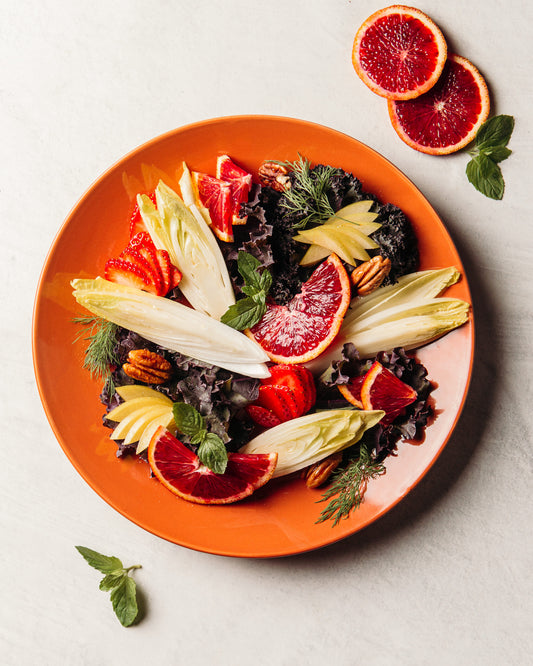 Bloody Orange and Strawberry Salad