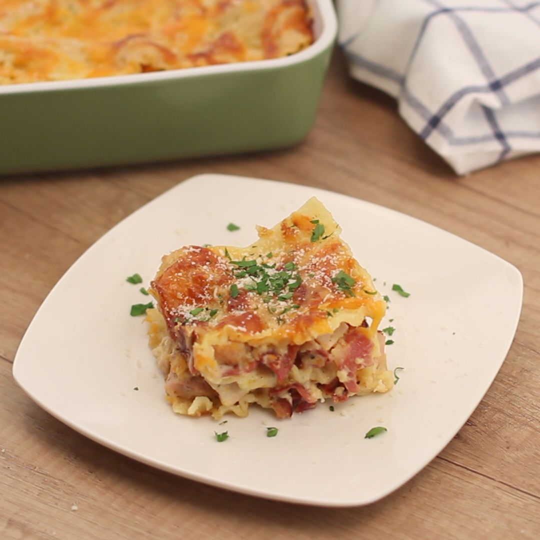 Cheesy Chicken Bacon Ranch Lasagna