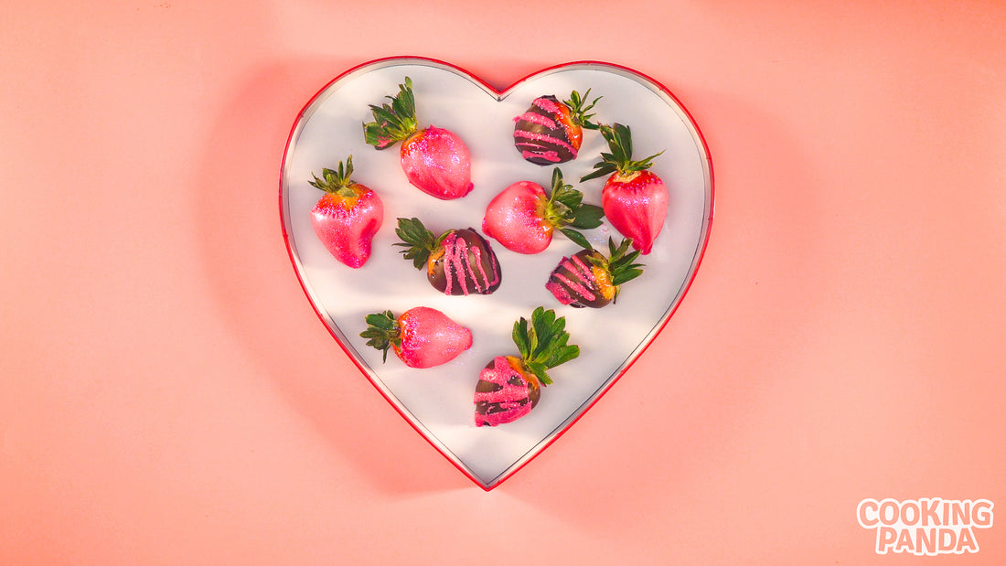 Pink Chocolate Covered Strawberries