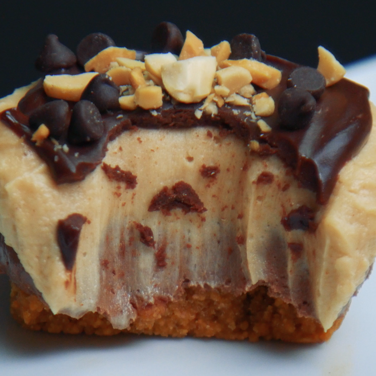 Chocolate Peanut Butter Mini Cheesecakes
