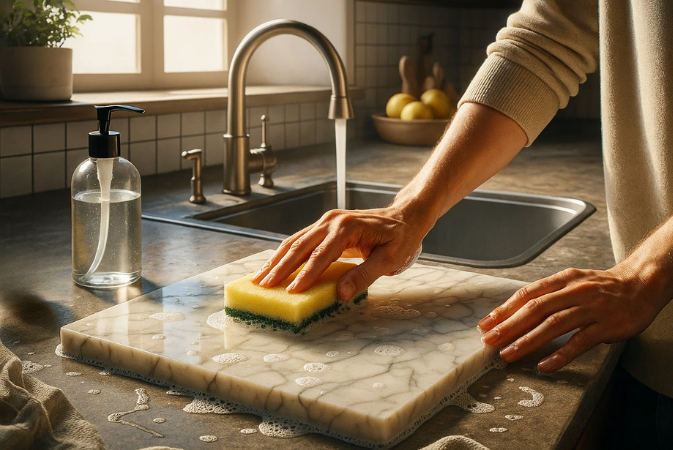 How to Clean Marble Cutting Board?