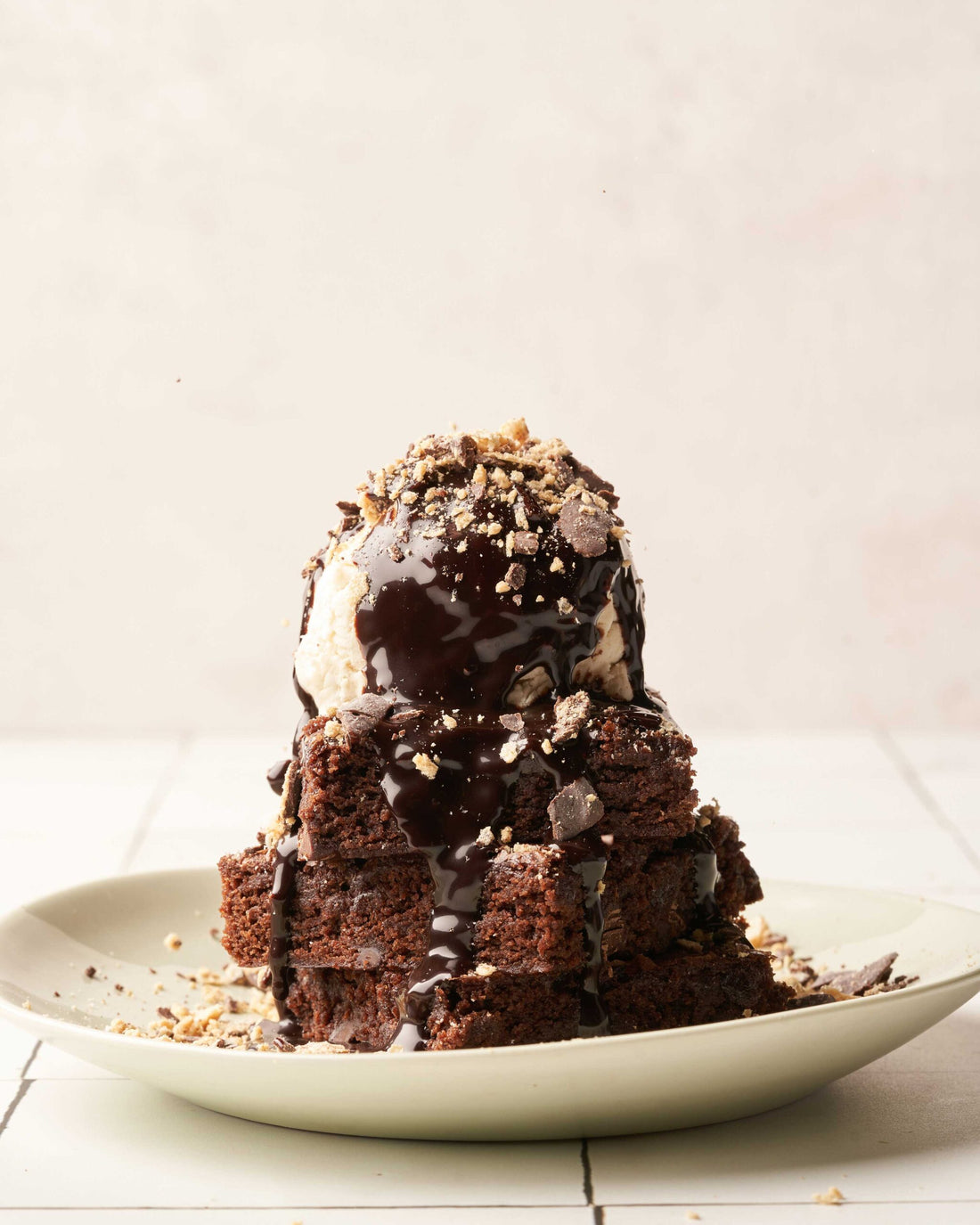 Wafer Brownie Sundae