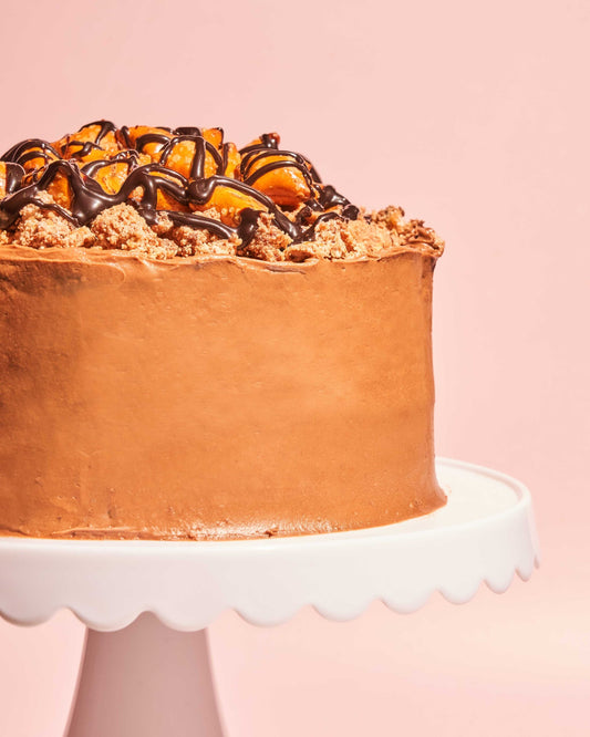 Chocolate Covered Peanut Butter Pretzel Cake