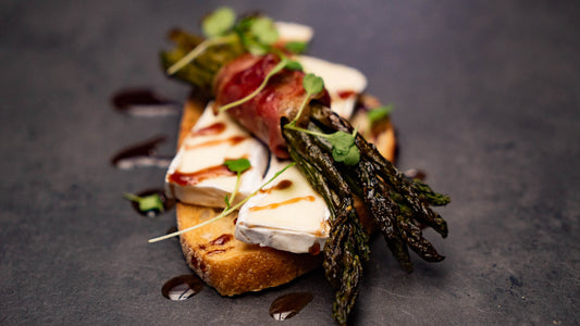 Prosciutto Wrapped Asparagus Toast