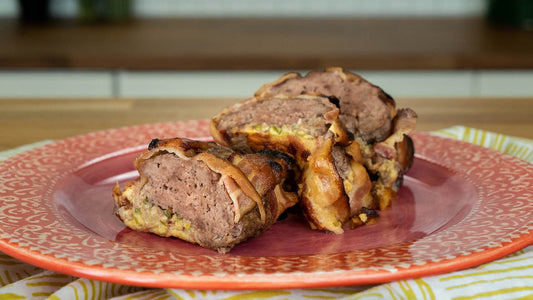 Bacon Wrapped Meatloaf Poppers