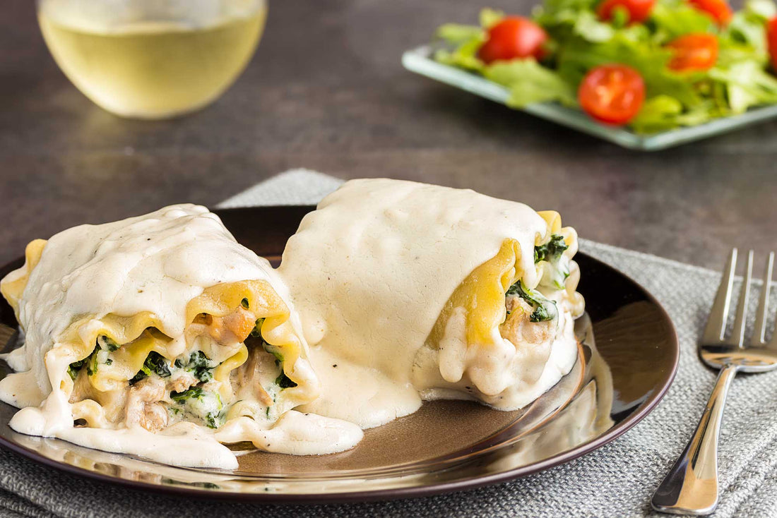 Spinach Lasagna Roll-Ups