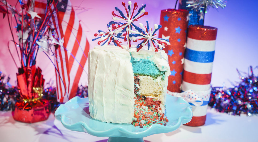 Firework Popsicle Pop Rocks Cake