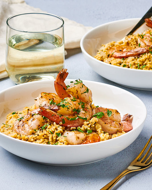 Grilled Shrimp Risotto