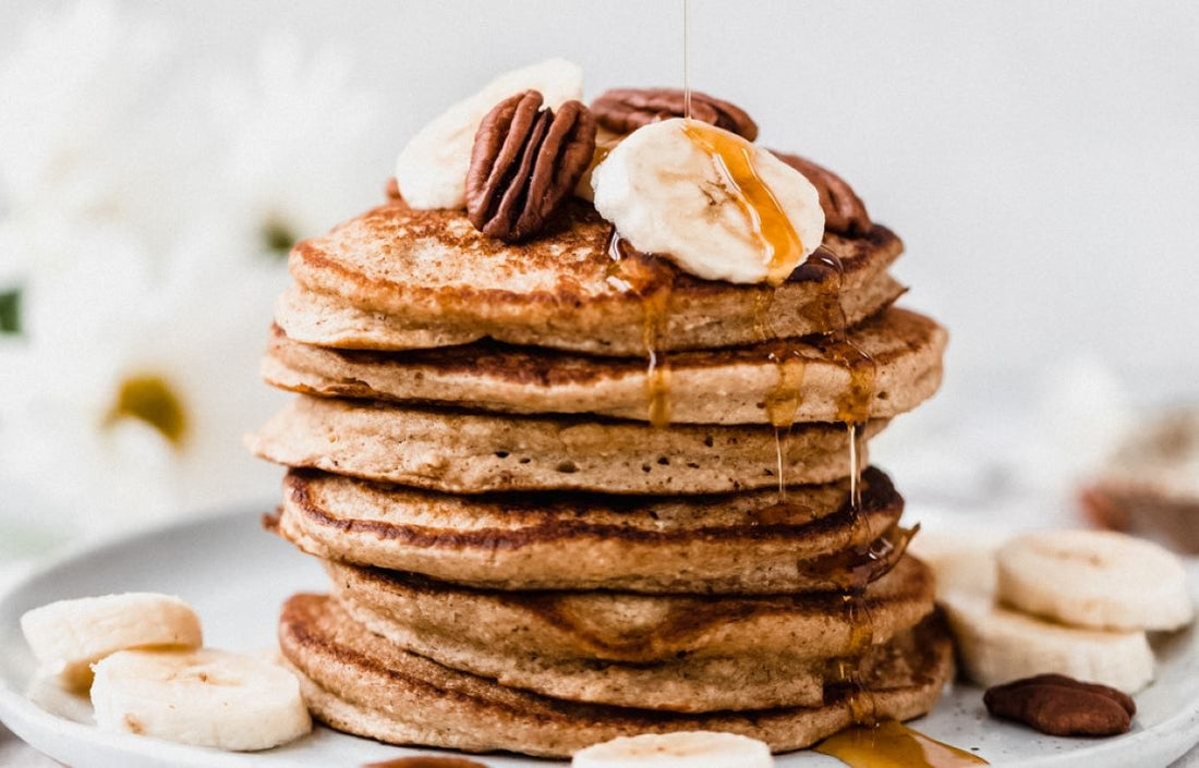 Healthy-ish Banana Oat Pancakes