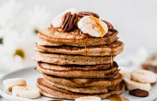Healthy-ish Banana Oat Pancakes