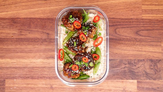 Honey Sriracha Beef with Brown Rice