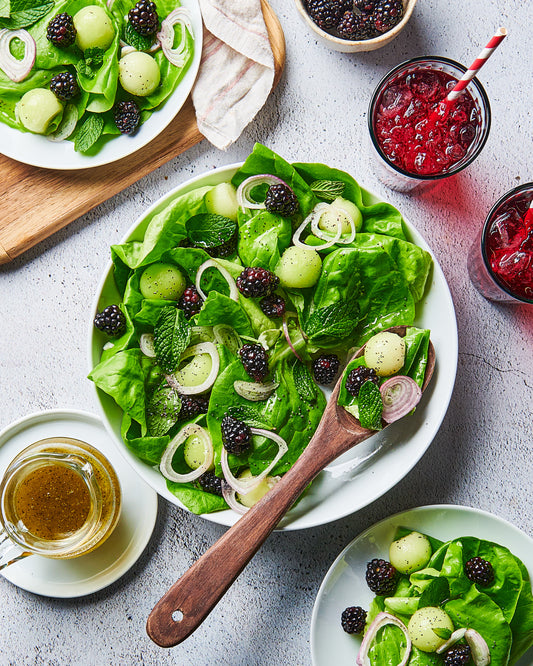 Honeydew and Blackberry Salad