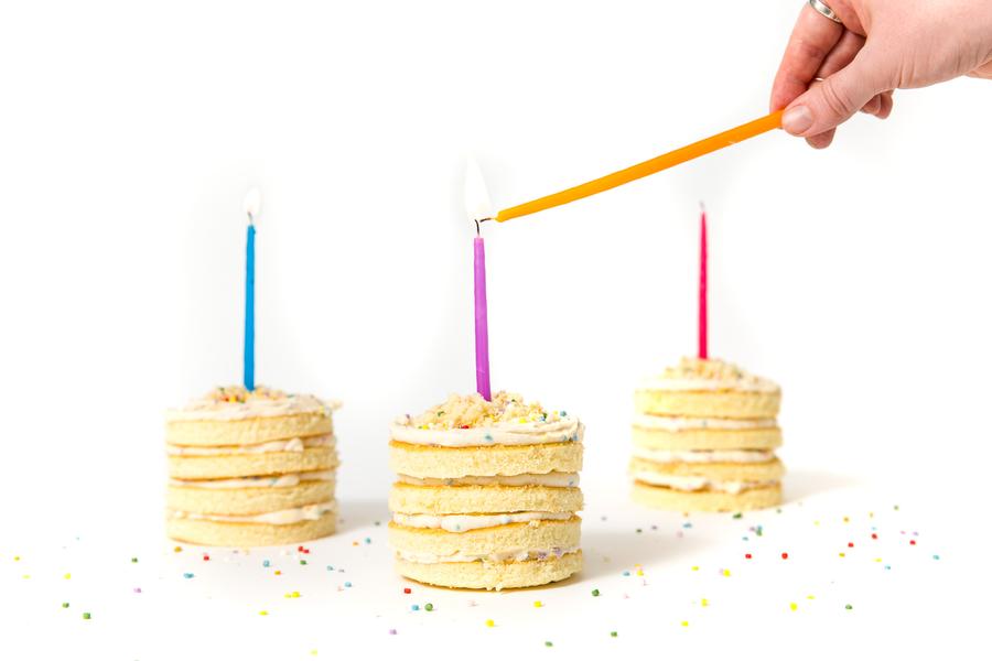 Mini Confetti Pop Layer Cakes