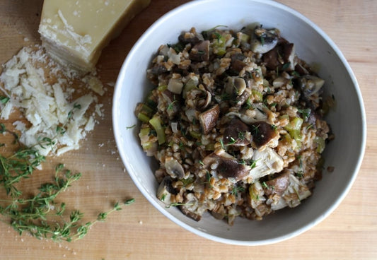 Mushroom Farro Risotto||Mushroom Farro Risotto||Mushroom Farro Risotto