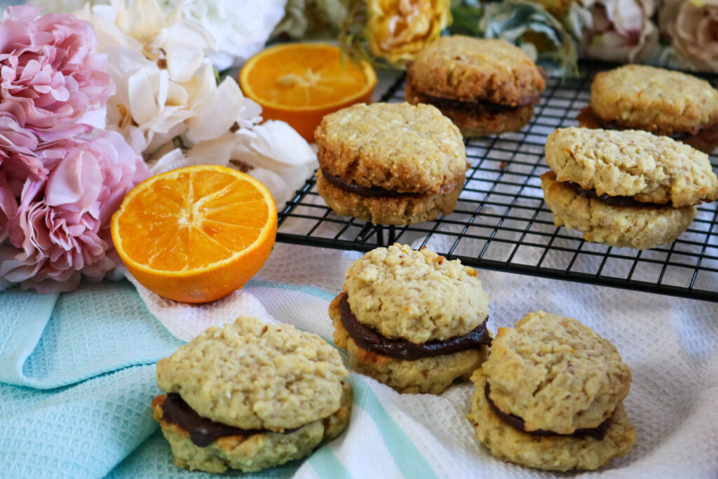 Orange and Almond Cookie Sandwiches