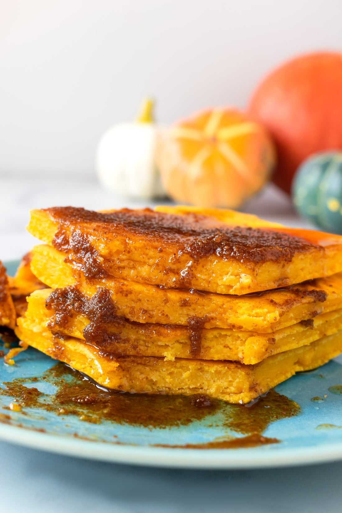 Pumpkin Sheet Pan Pancakes