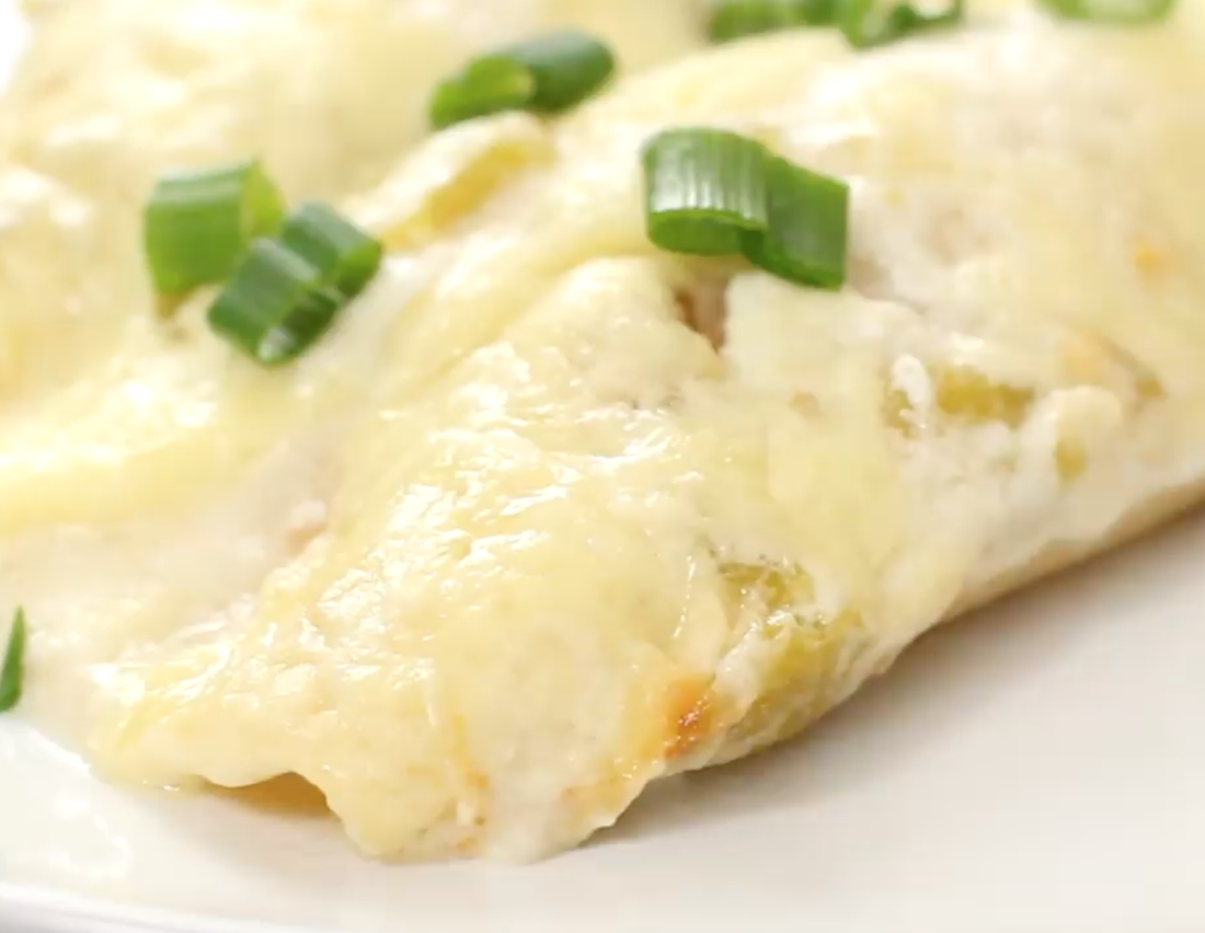 Sour Cream Chicken Enchiladas