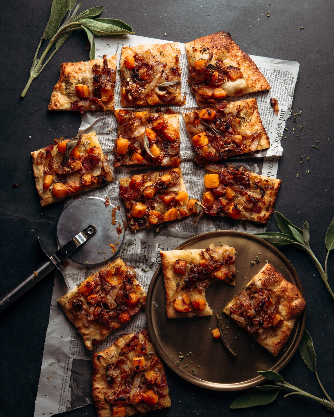 Squash & Caramelized Onion Flatbread