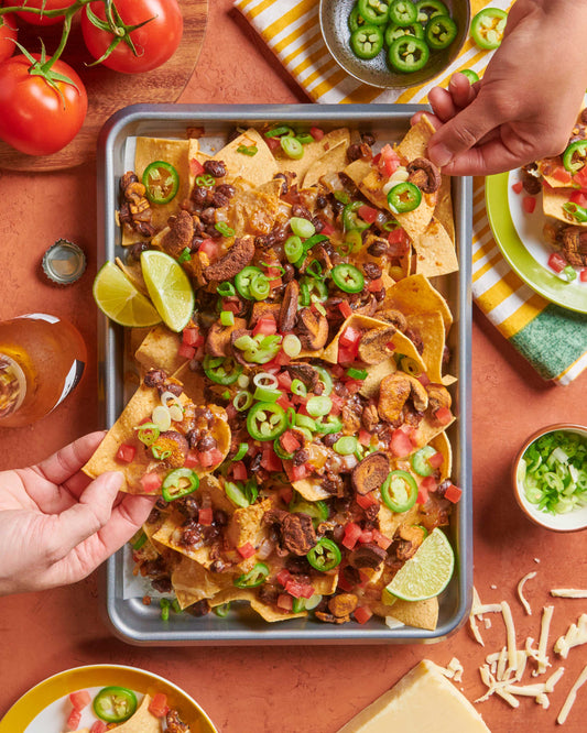Spicy Mushroom Nachos