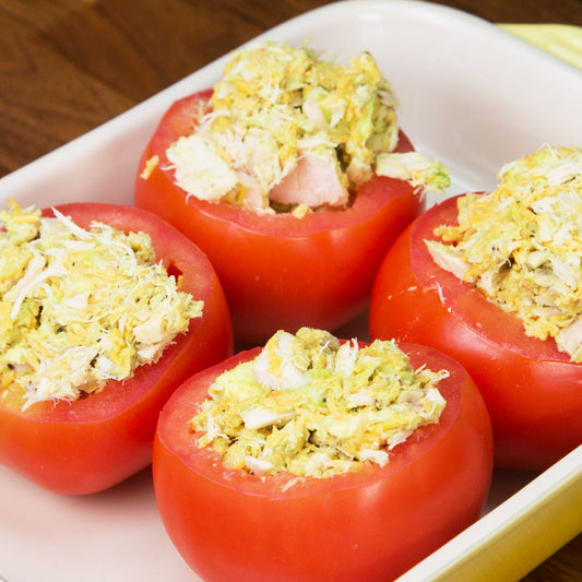 Tuna Stuffed Tomato Melts