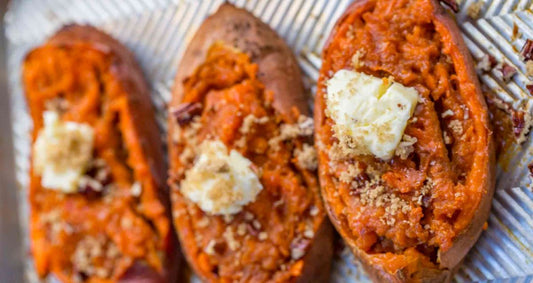 Appetizer: Twice Baked Sweet Potatoes