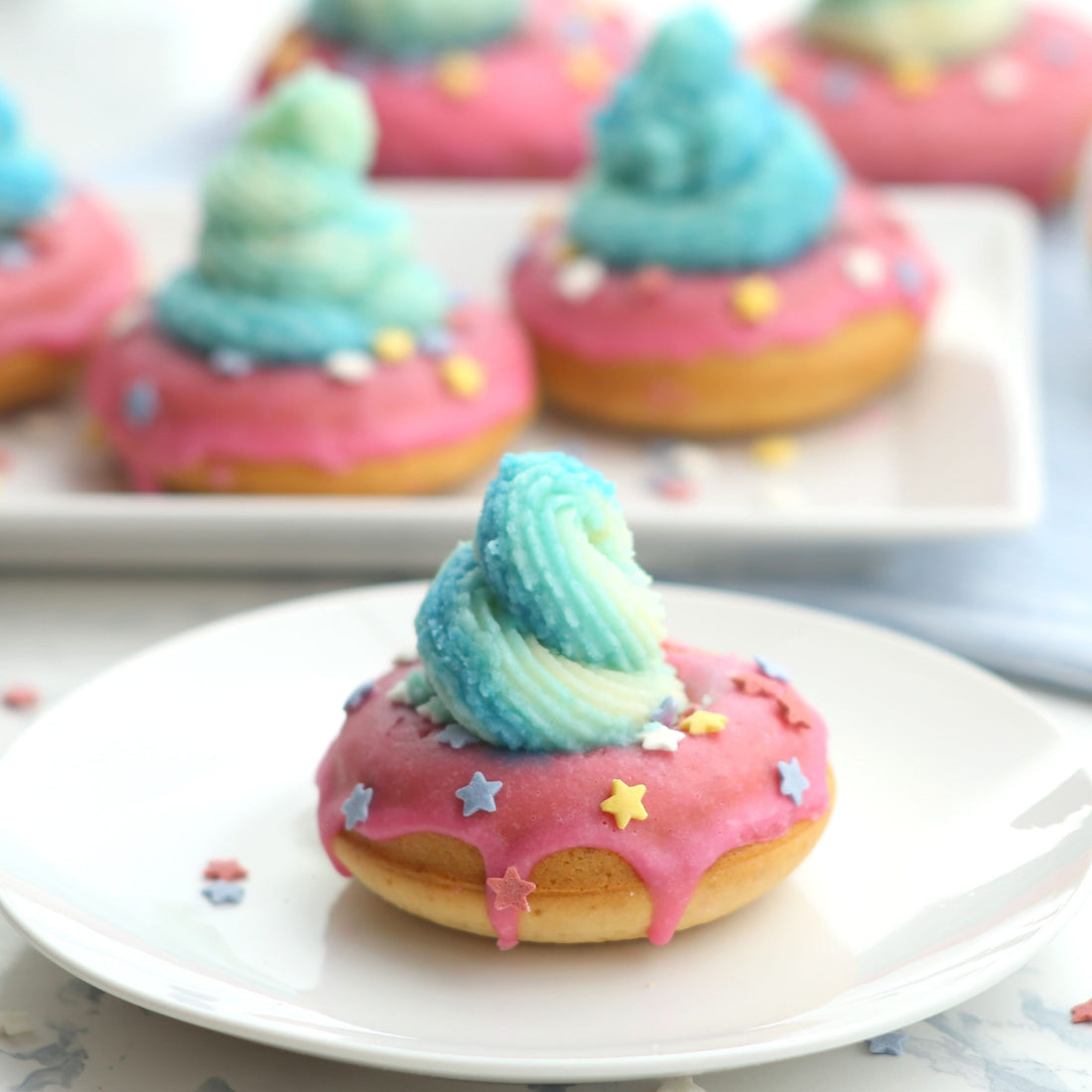 Unicorn Baked Donuts