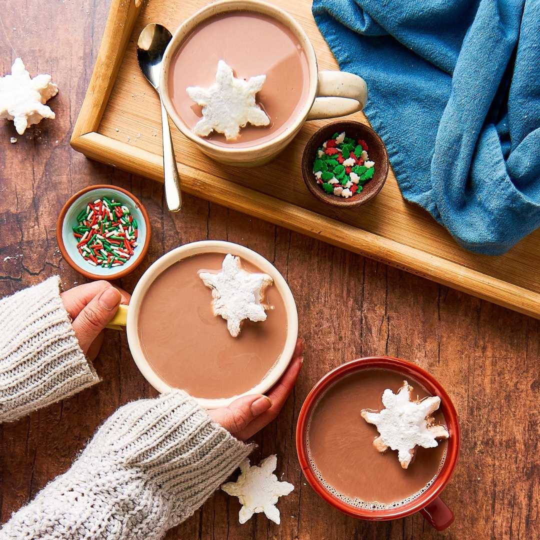 Hazelnut Snowflake Marshmallows