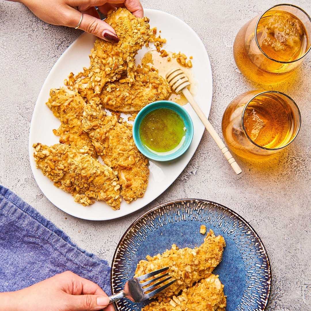Honey Mustard Pretzel Chicken Tendies