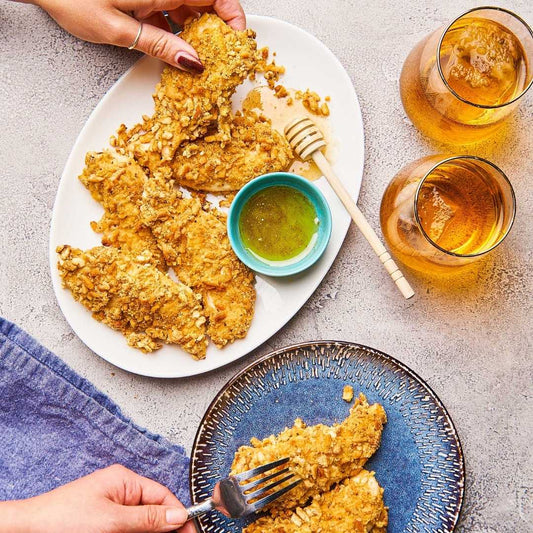 Honey Mustard Pretzel Chicken Tendies