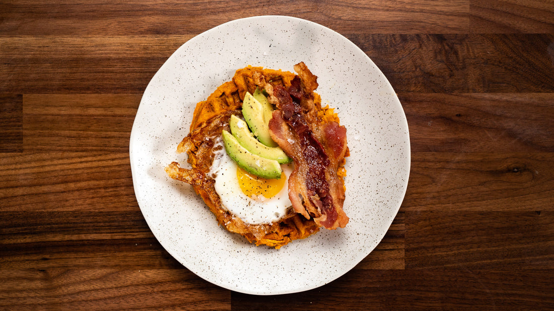 Waffled Sweet Potato