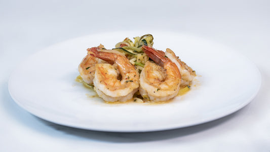 Zucchini Noodles with Lemon Garlic Shrimp