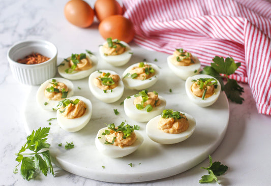 Chipotle Bacon Deviled Eggs