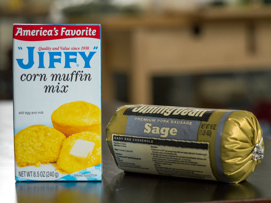 Jiffy Corn Muffin mix||Sausage-Stuffed Cornbread Loaf||Sausage-Stuffed Cornbread Loaf||Sausage-Stuffed Cornbread Loaf||Sausage-Stuffed Cornbread Loaf