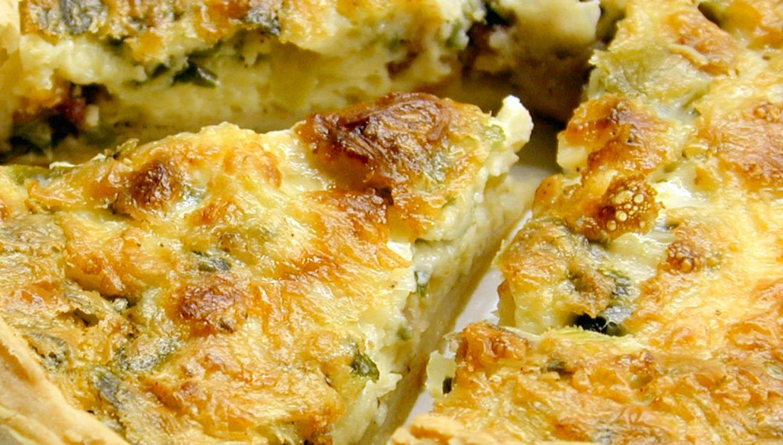 Cheesy Spinach And Bacon Quiche