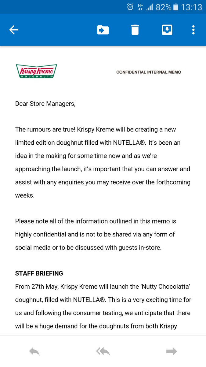 Krispy Kreme Is Now Selling Nutella Doughnuts From A Vending Machine