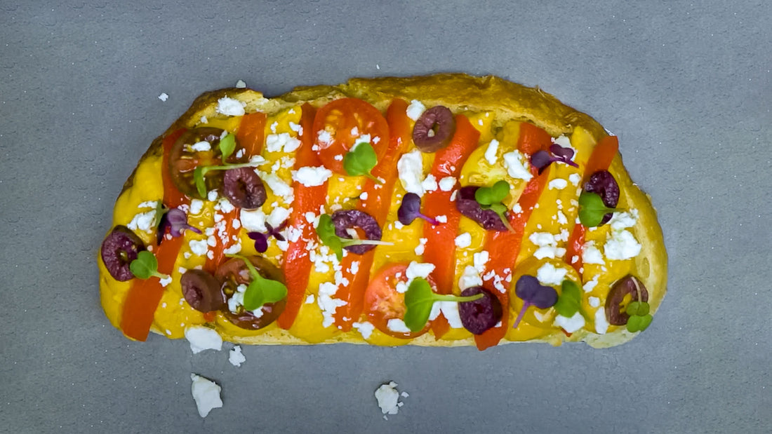 Mediterranean Hummus Toast
