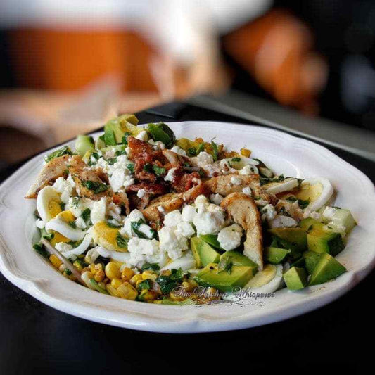 Worlds-Best-Salad-Ever||chicken_tostada||grilled-chicken-and-toasted-couscous-with-lemon-buttermilk||skillet-steak-wilted-kale||shrimp-pesto-rice-salad||pork-orange-salad-sl||Satisfying Weeknight Salads||Satisfying Weeknight Salads