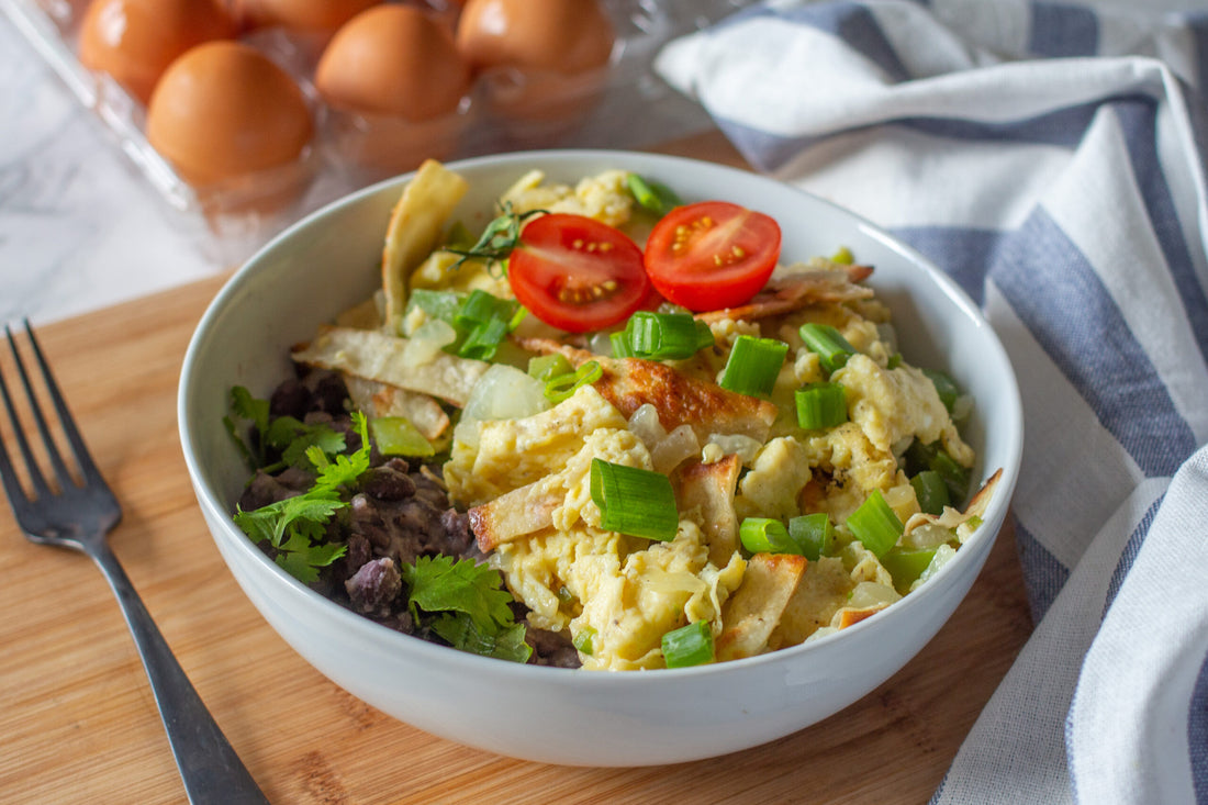 Austin Style Migas with Black Beans