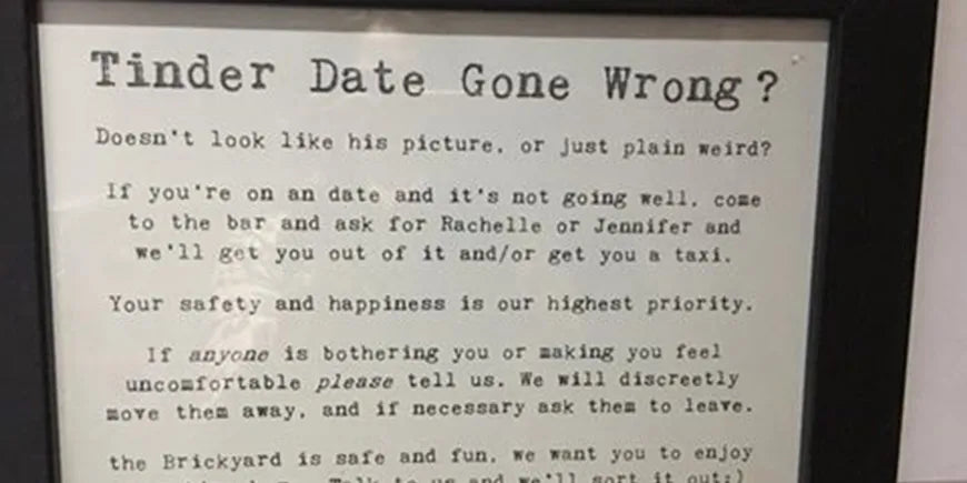 A UK Bar Will Swipe Left For You If Your Tinder Date Turns South