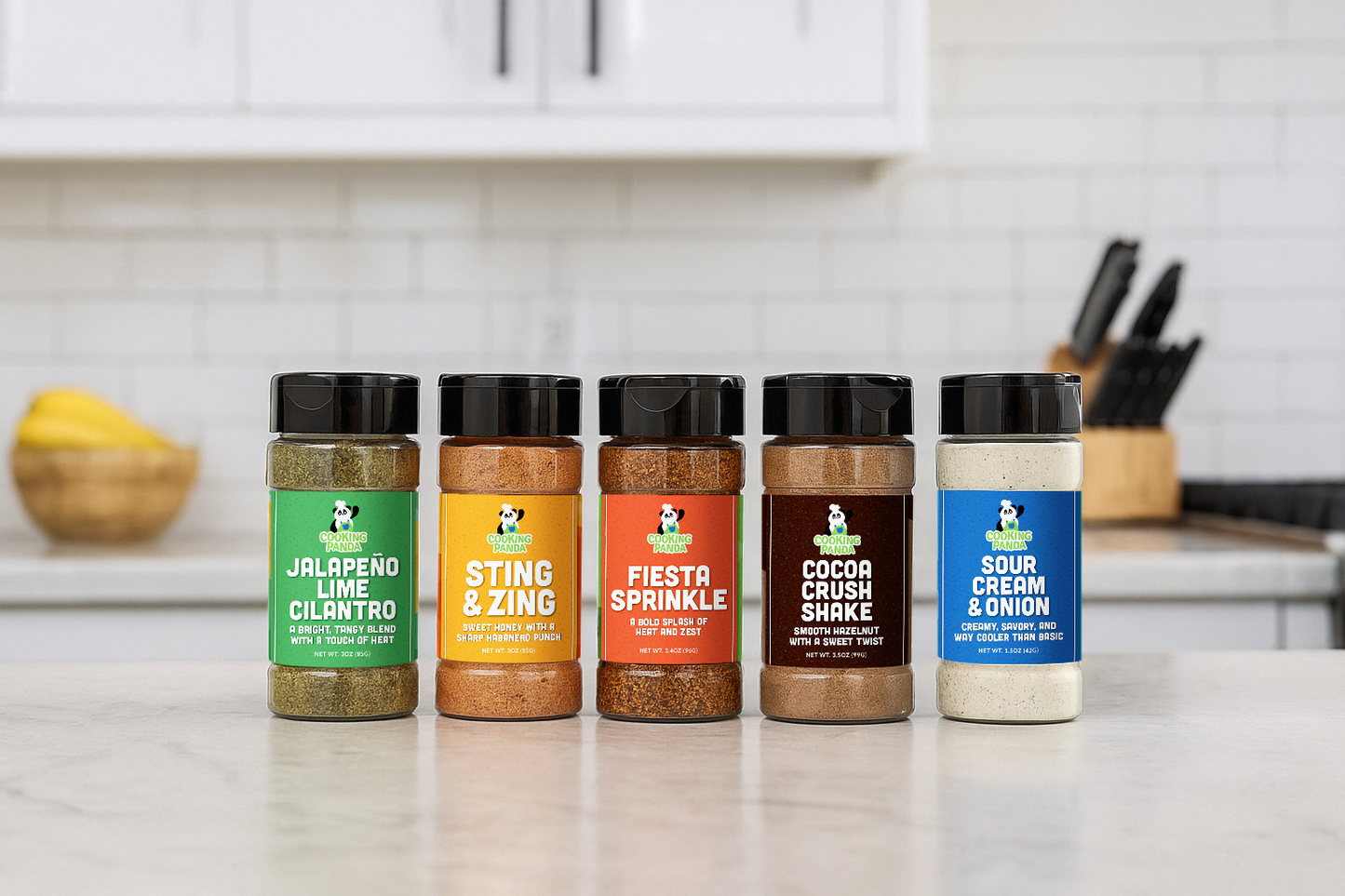 5 Panda Seasonings Bundle Pack